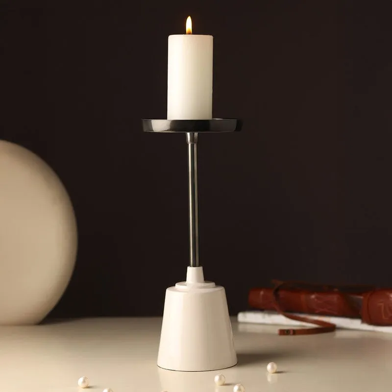 Antique Finish Candle Holder media 1