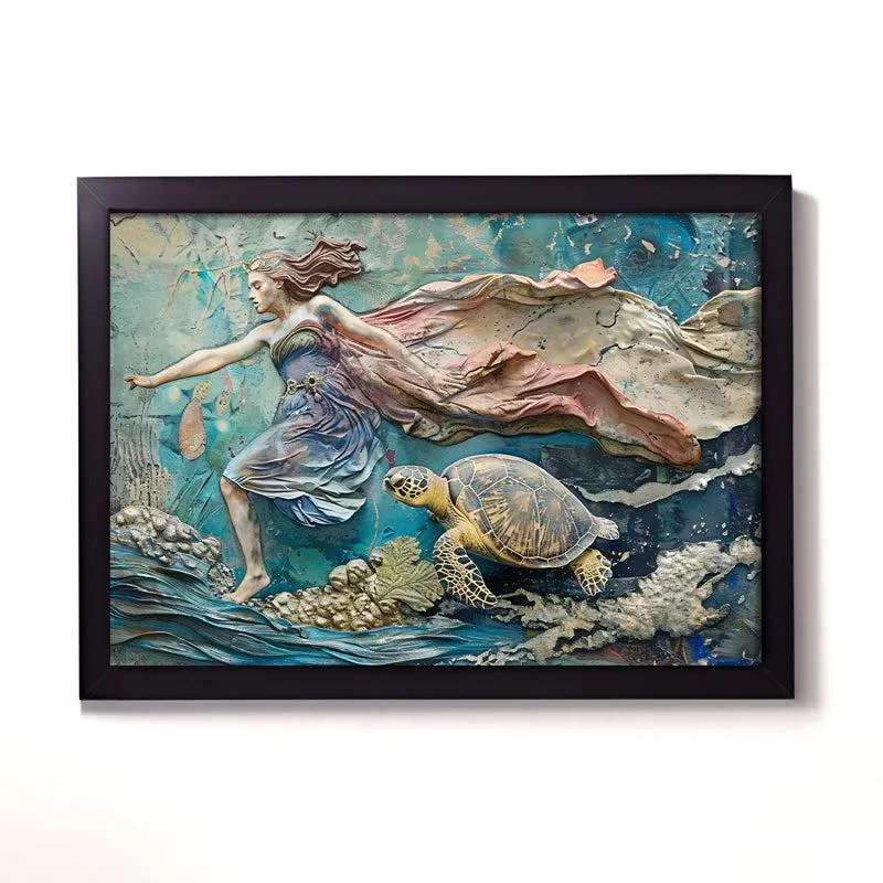 Quuen Of The Ocean Wall Painting media 3