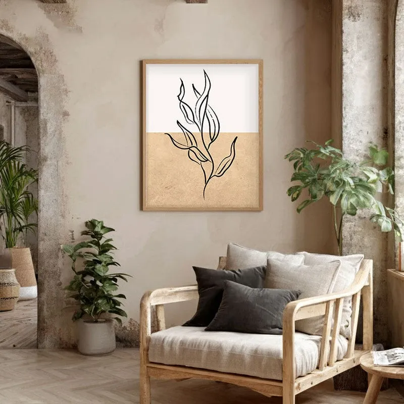 Verdantine Canvas Wall Painting With Brown Frame media 5