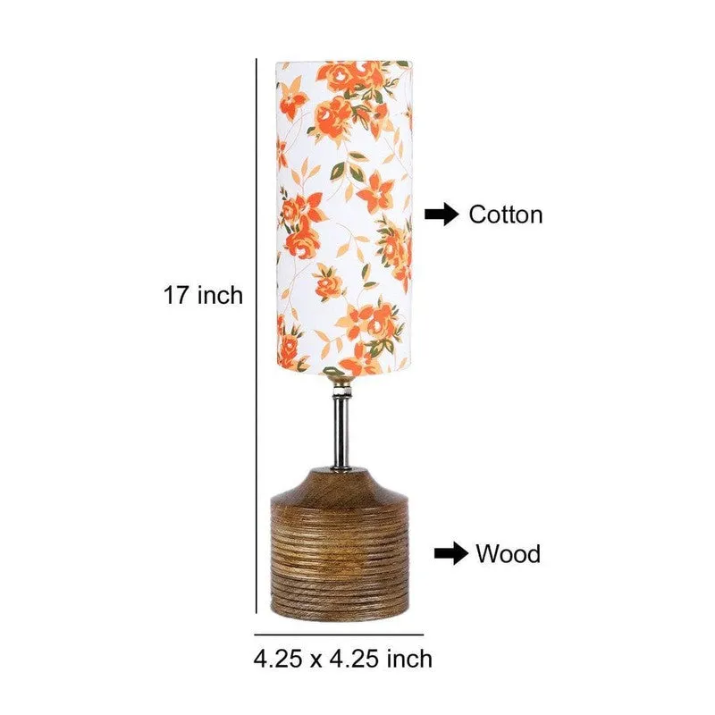 Floral Salad Fabric Table Lamp - Multicolor media 9
