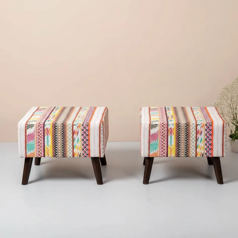 Cloud Comfort Ottoman (Multicolor) - Set Of Two media 1