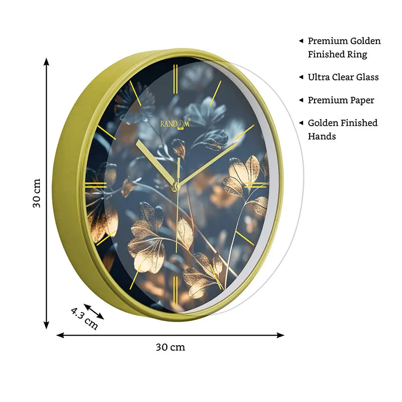 Winter Gold Plastic Wall Clock media 7