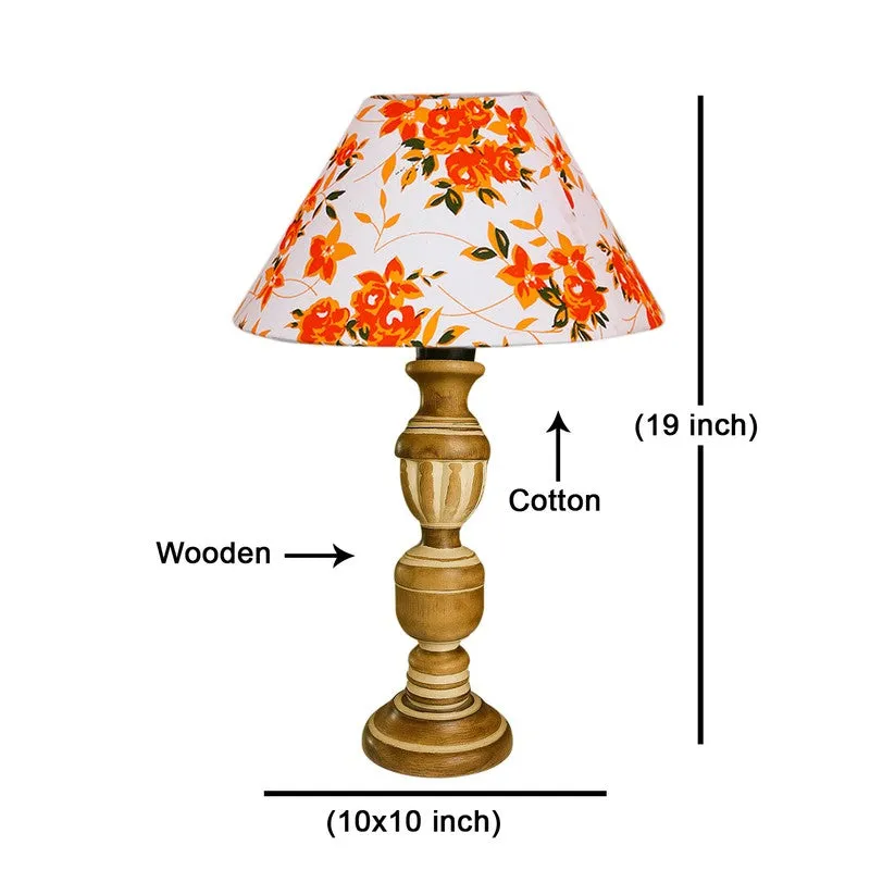 Zenrae Floral Wooden Table Lamp - Multicolor media 8