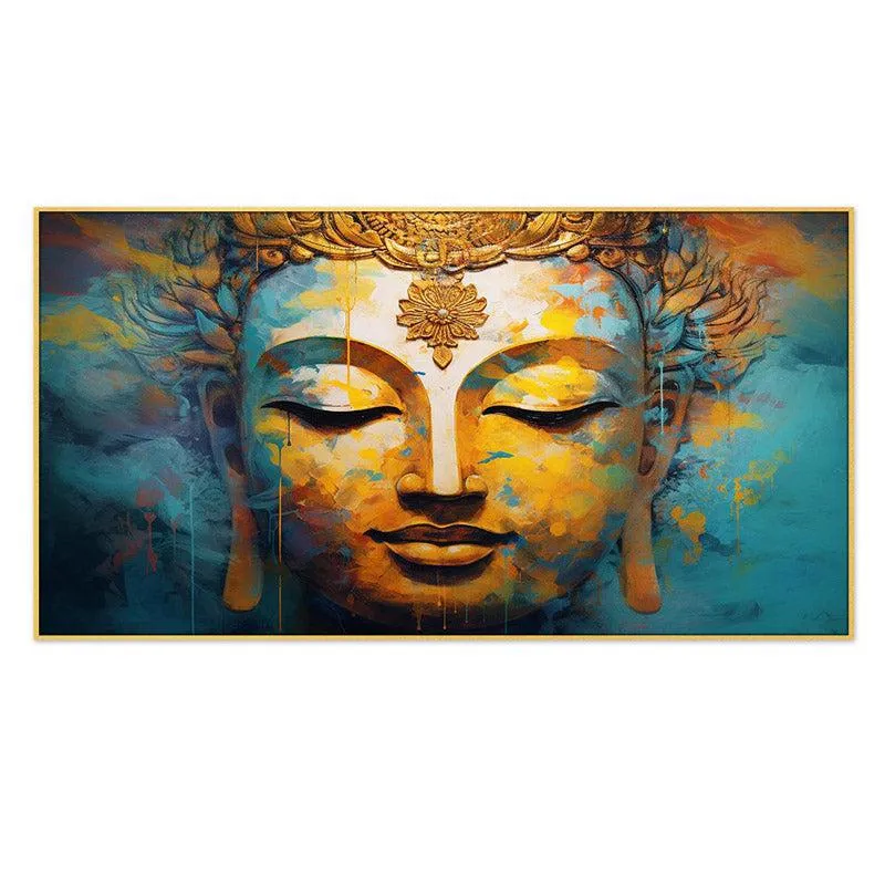 Buddha Vihara Canvas Wall Painting With Frame media 5