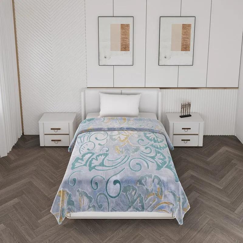 Monte Carlo Serene Swirl Blanket (Blue)- 600 GSM media 3