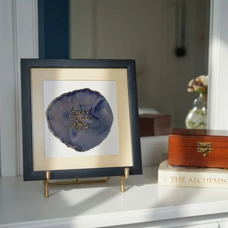 Good Vibes Only Agate Showpiece - Blue media 3