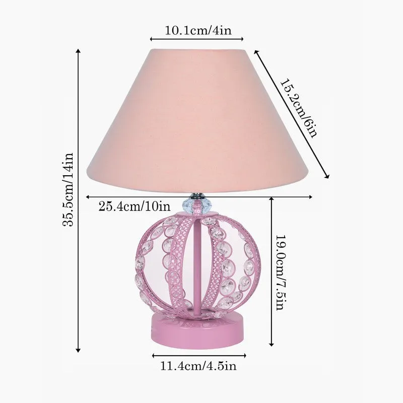 ArtGlow Decorative Wooden Table Lamp - Pink media 7