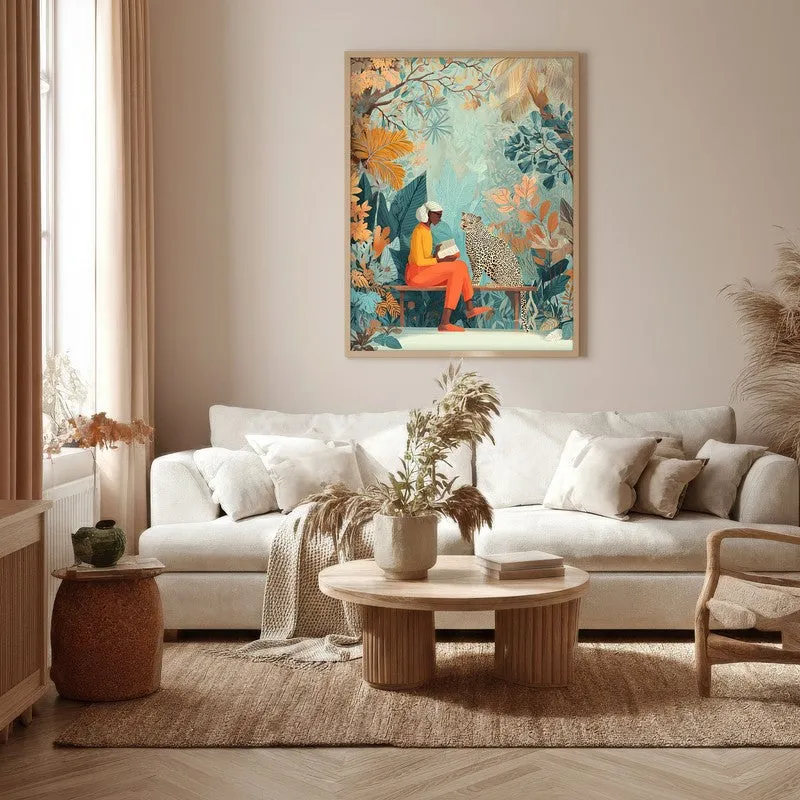 Aurevia Canvas Wall Painting With Brown Frame media 5
