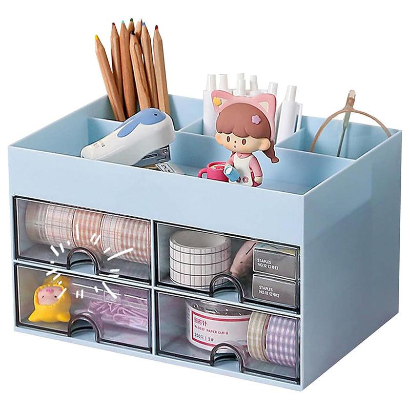 Cubby Buddy Plastic Stationery Organiser - Blue media 3