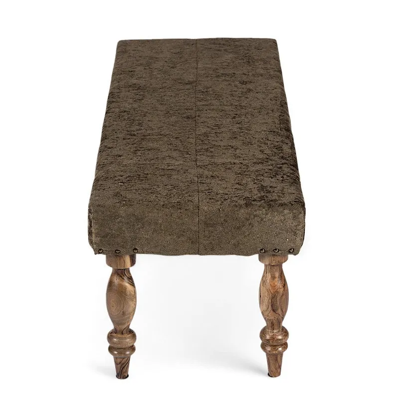Alvino Sheesham Wooden Bench - Green media 5