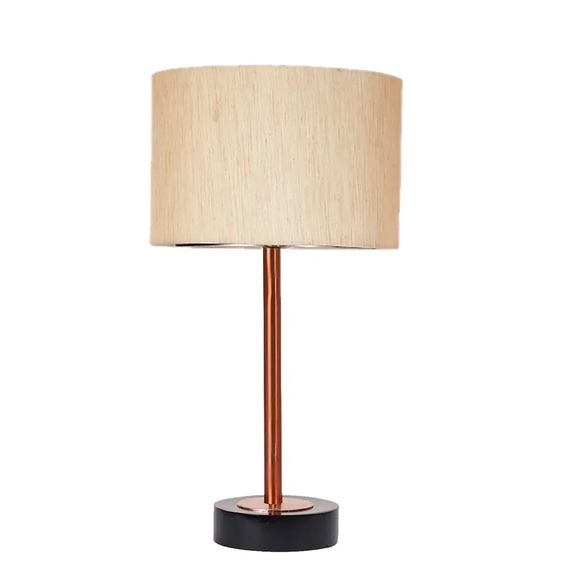 Cotin I Rodin Wooden Table Lamp - OffWhite,Copper,Black media 4