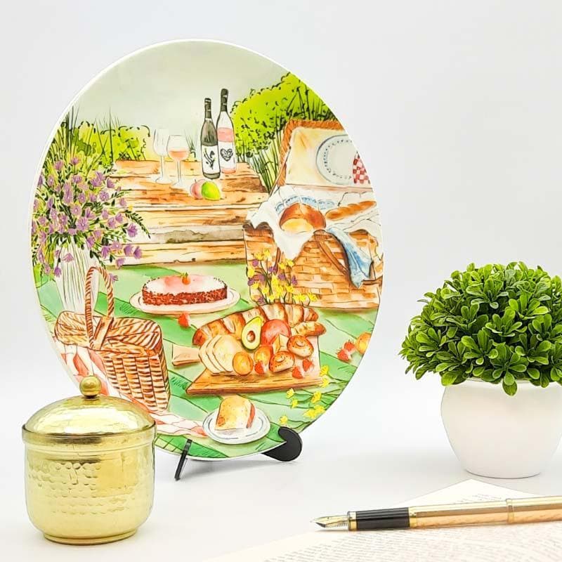 English Theme Breakfast Decorative Plate