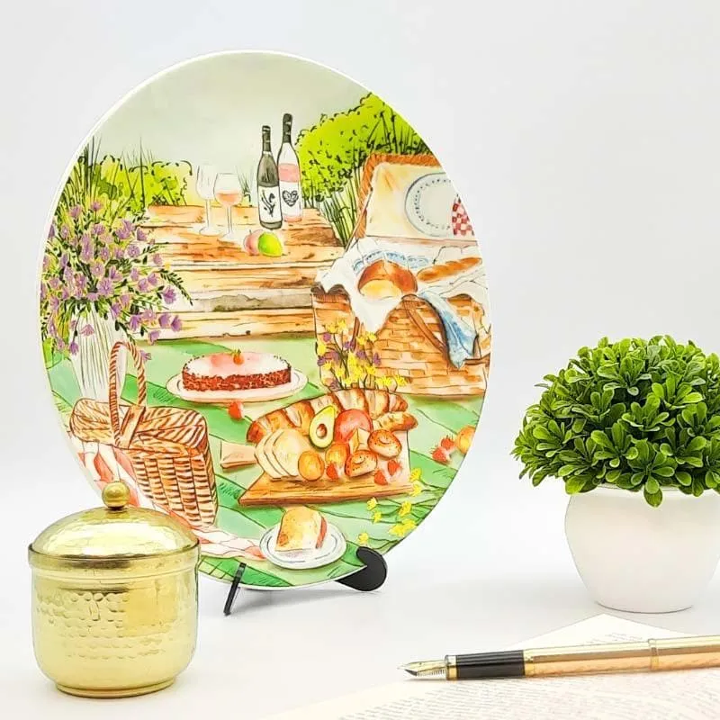 English Theme Breakfast Decorative Plate media 1