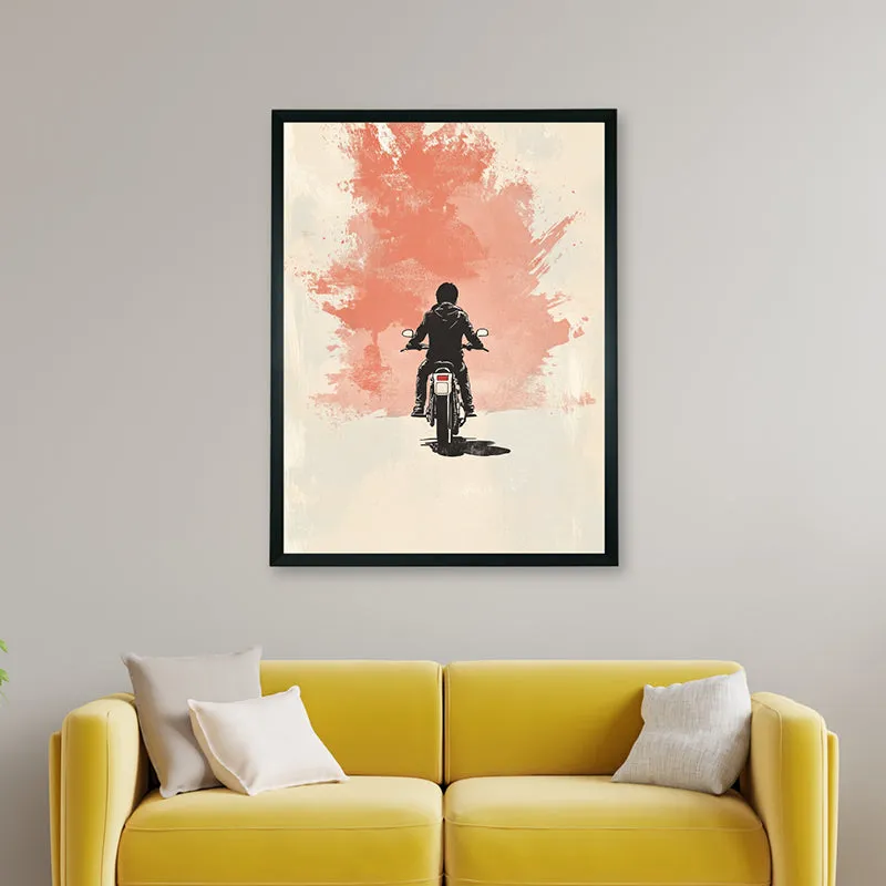 Rider Silhouette Wall Art With Resin Frame media 5