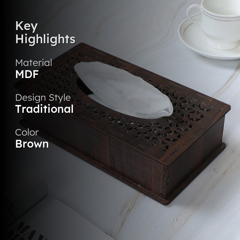 Galenta Tissue Box - Dark Brown media 2