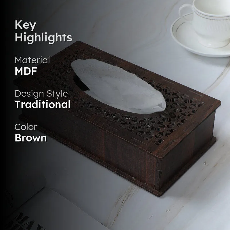 Galenta Tissue Box - Dark Brown media 2