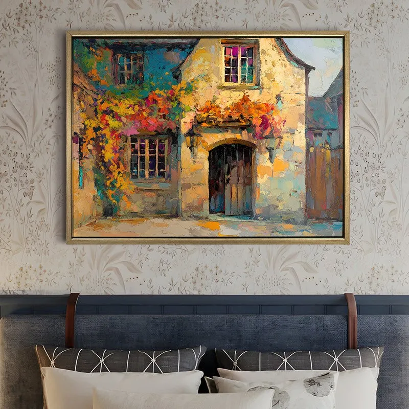 Dappled Memory Canvas Wall Painting With Frame media 5