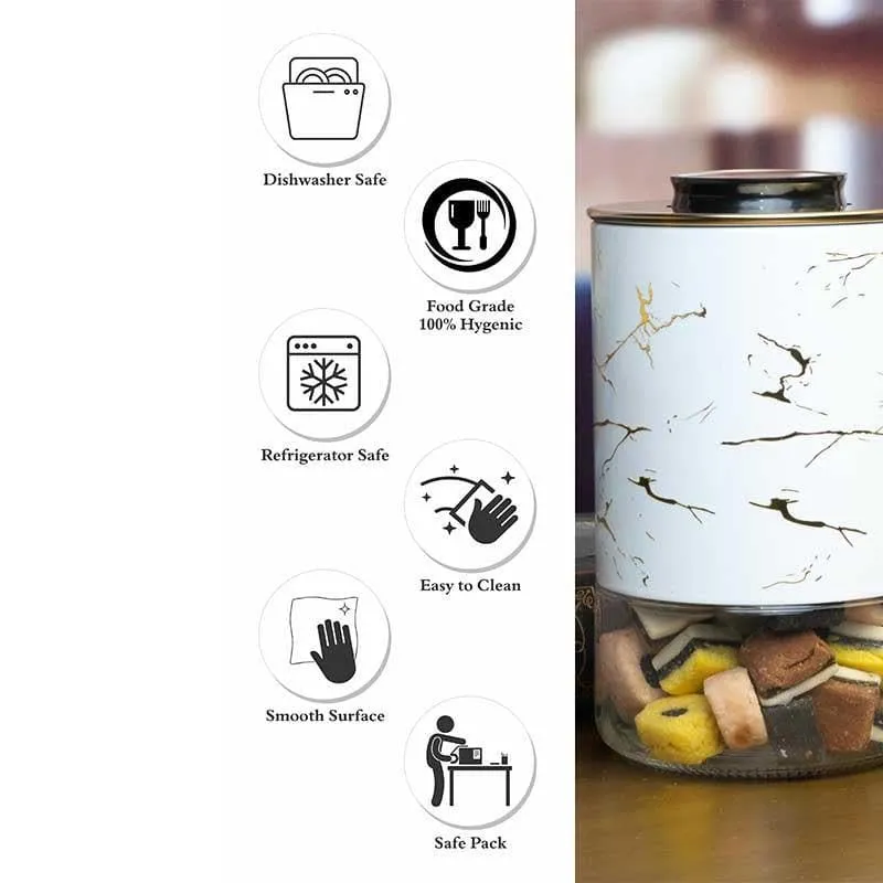 Frankie Glass Jar (White) - 650 mL media 5