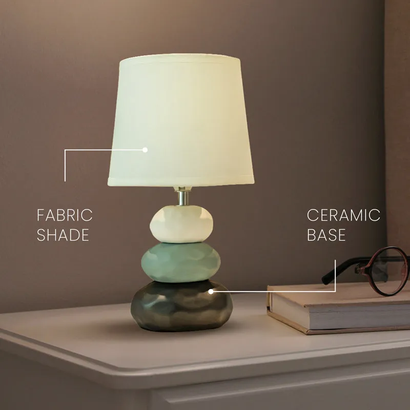 Atmosfera Ceramic LED Fabric Table Lamp - Green media 4