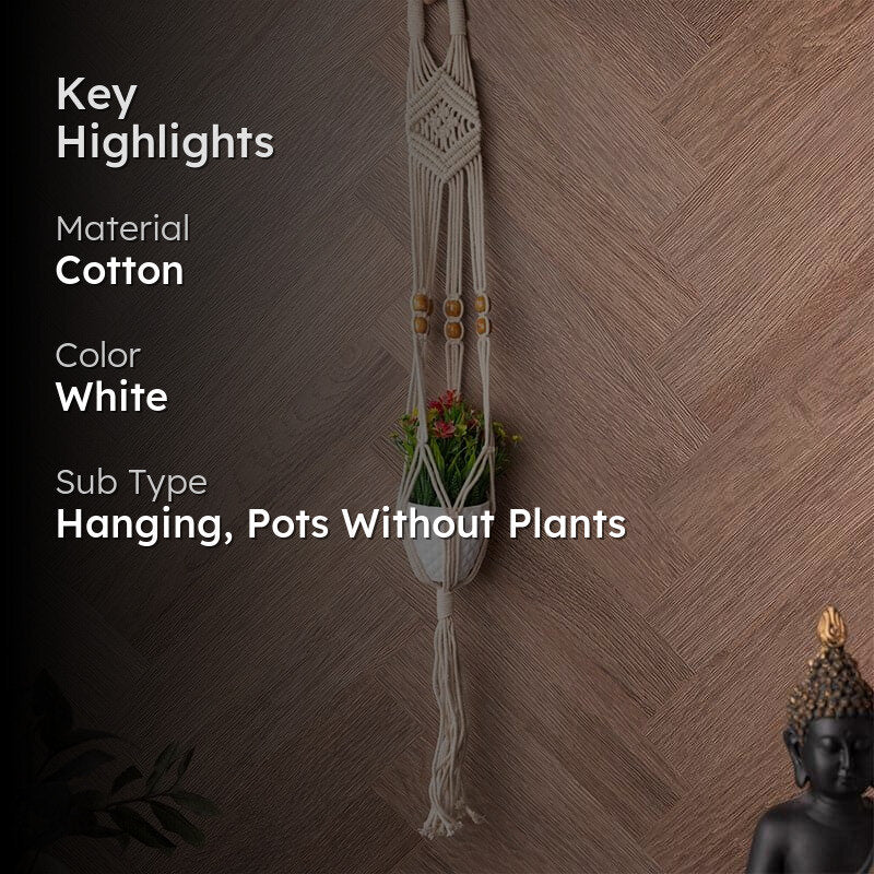 Clana Macrame Planter media 2