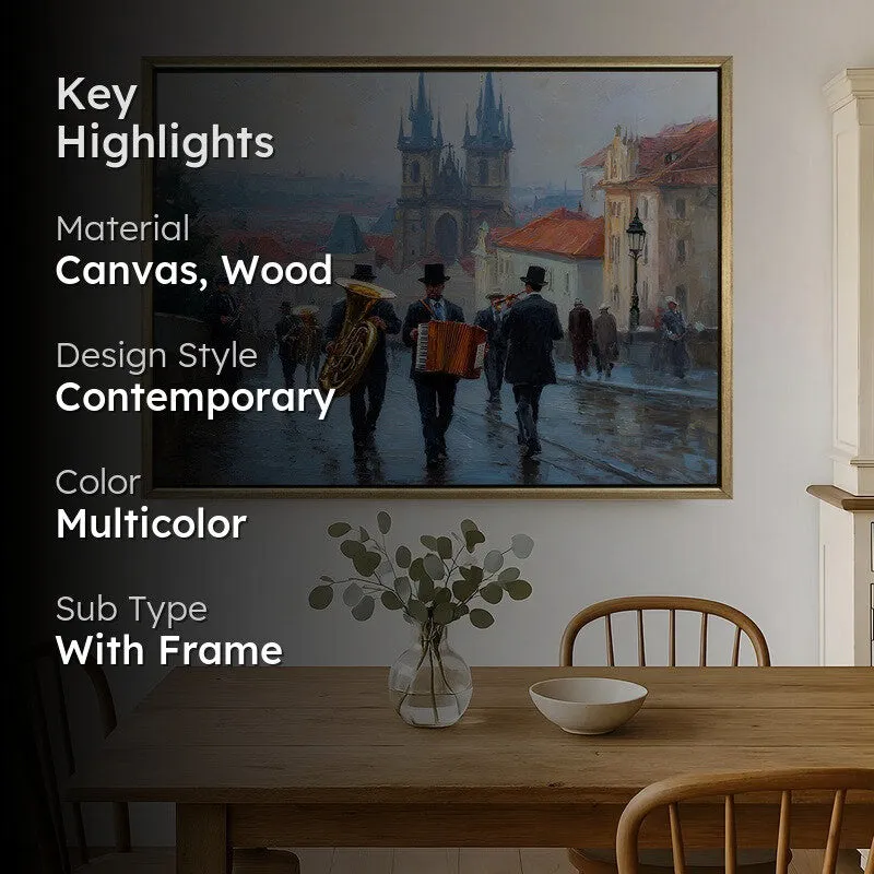 Cathedral Canvas Wall Painting With Frame media 2