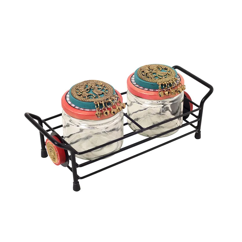 Samvad Jar Set With Tray (300 mL Each) - Three Piece Set media 4
