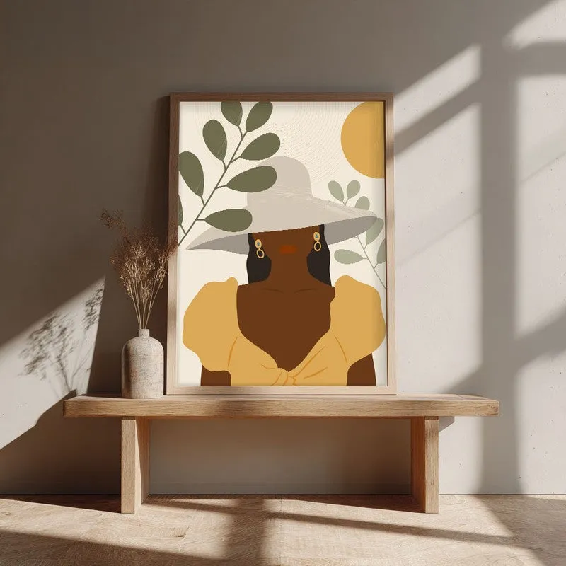 Unbreakable Bloom Archival Canvas Wall Art - Natural Brown Frame media 3
