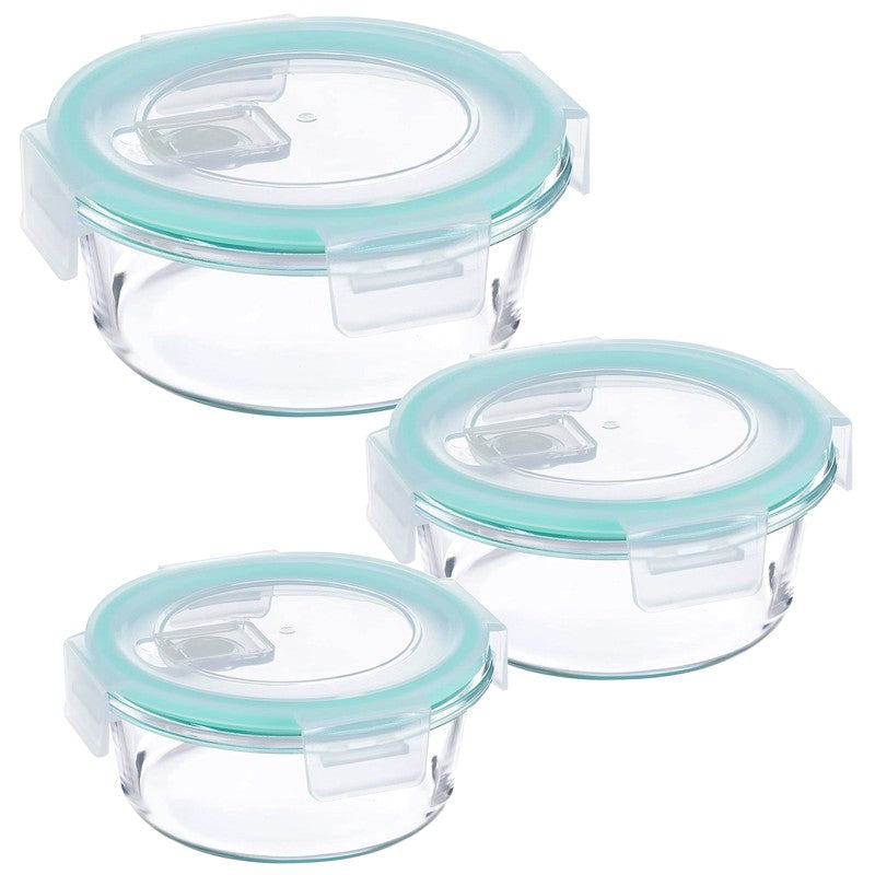 Rioware StackNest Round Tiffin Box (1000 mL,650 mL,400 mL) - Set Of Three media 4