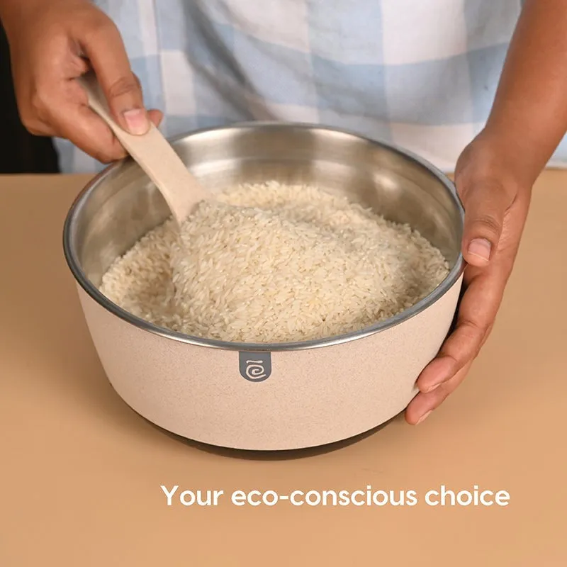 Eco Airtight Container (Black & Beige/2000 mL Each) - Set Of Two media 6