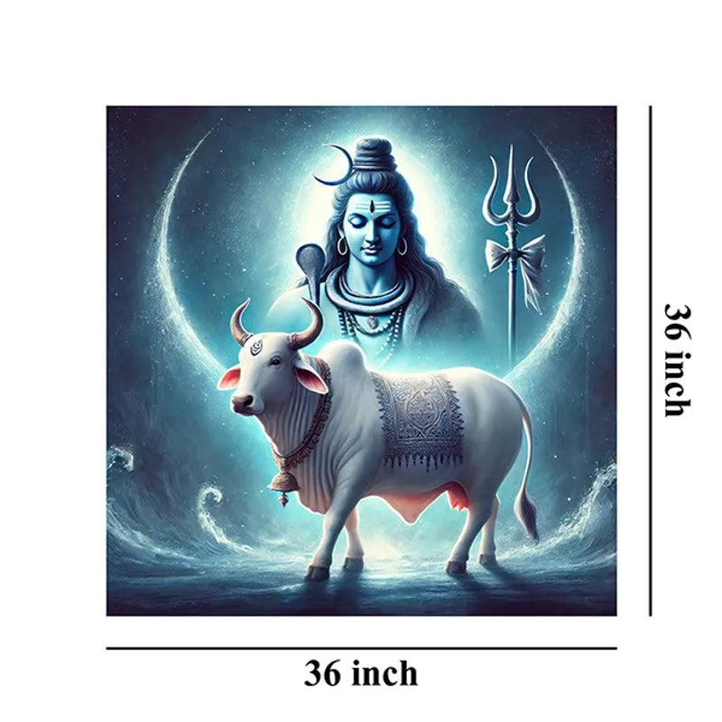 Viswanatha Nandhi Poly Canvas Wall Painting media 8