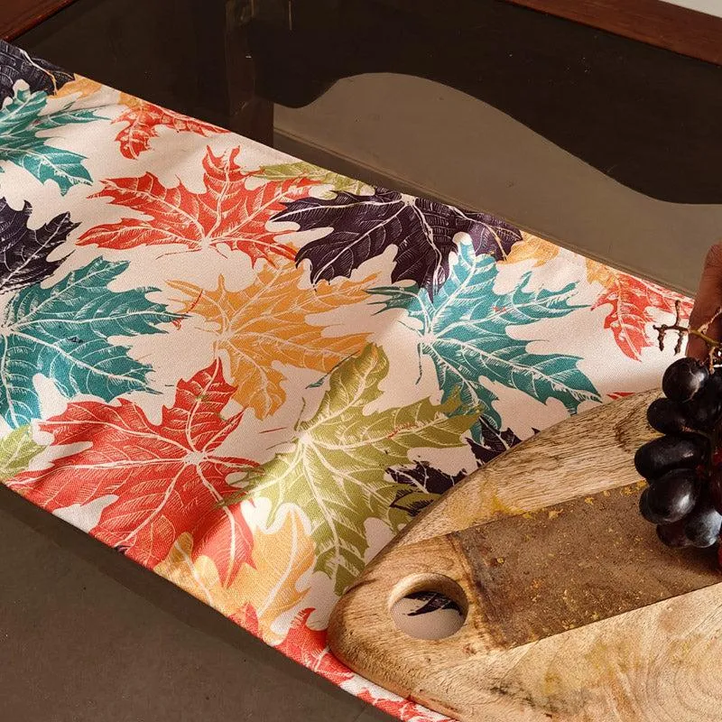 Autumn Lora Poly Canvas Table Runner media 1
