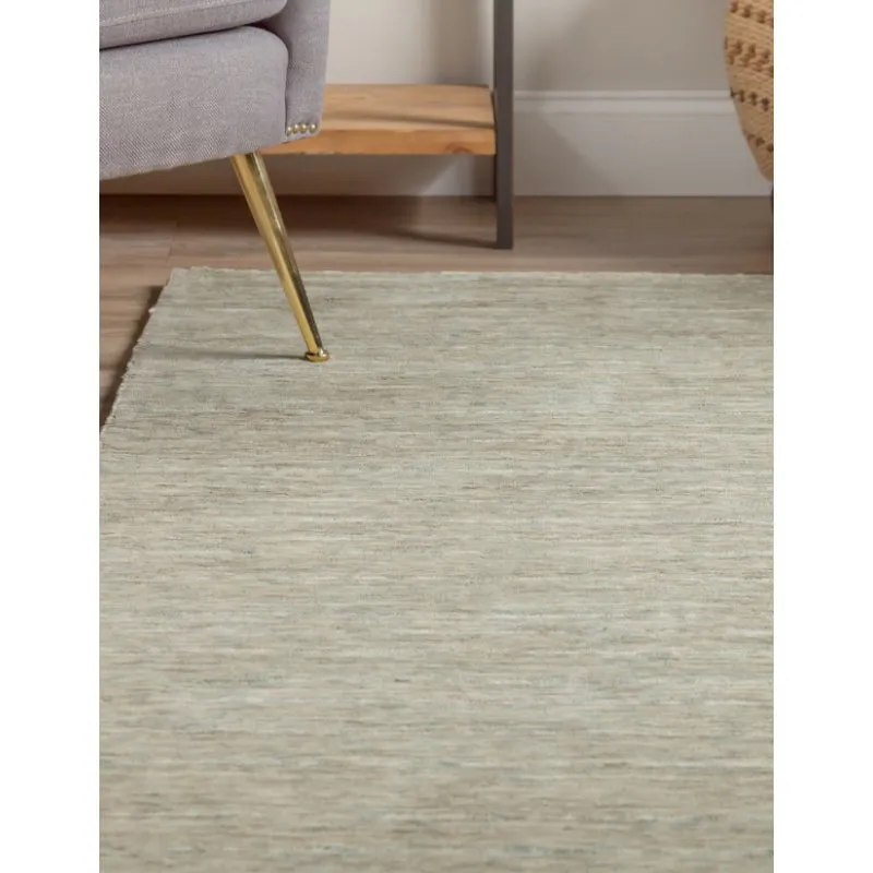Leyla Hand Woven Wool Rug - Olive media 5