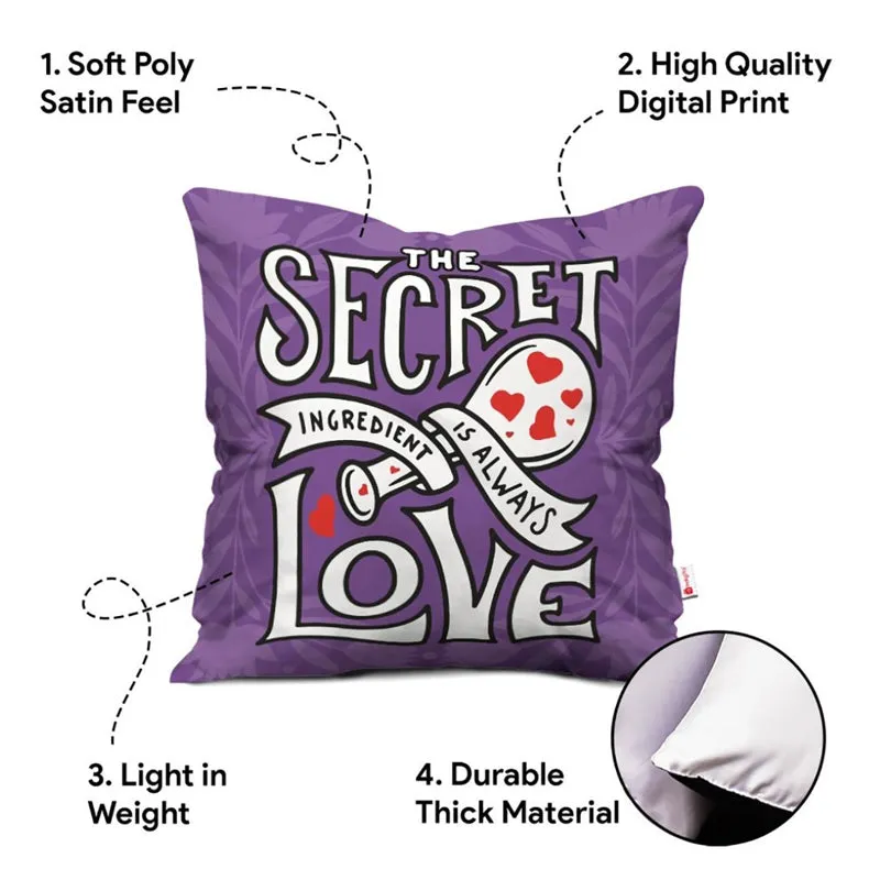 The Secret Ingredient Purple Cushion Cover & Mug (300 ML) - Two Piece Set media 6