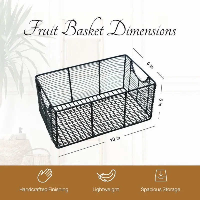 Foxy Boxy Mesh Basket - Black media 7