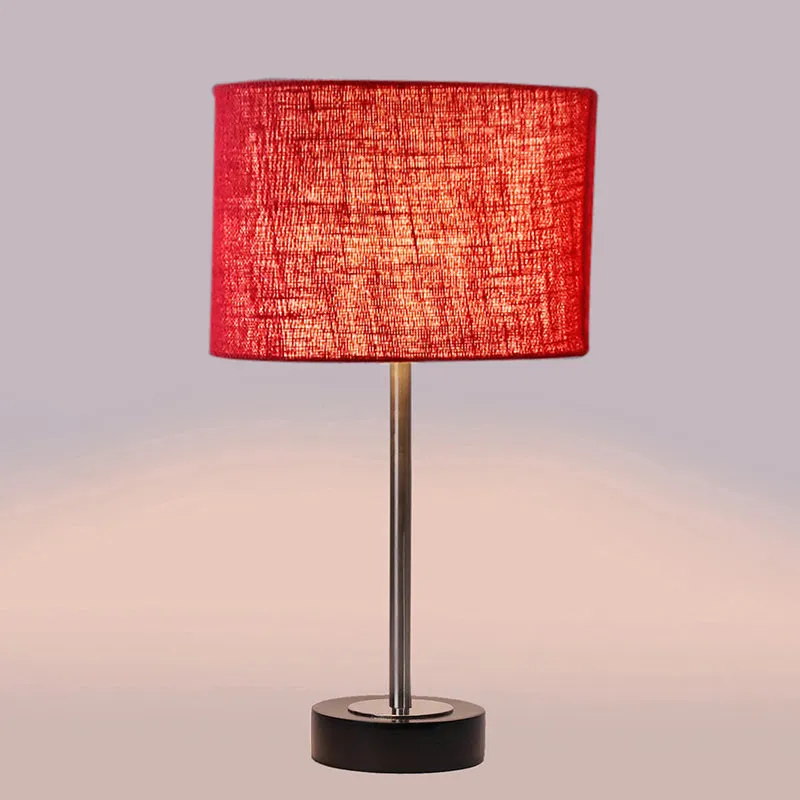 Sienna I Rodin Wooden Table Lamp - Maroon,Silver,Black media 5
