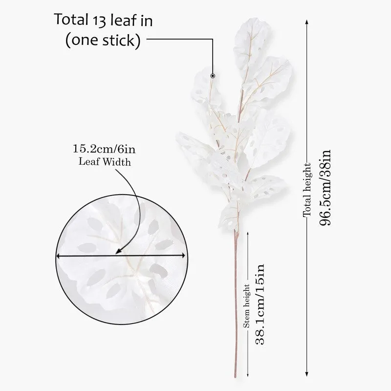 Timeless Petals (White) Premium Artificial Floral - Set Of Two media 7