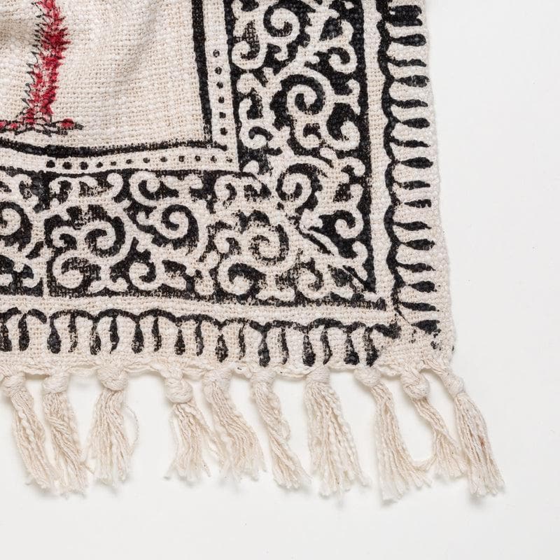 Palm Tree Handblock Printed Throw media 5