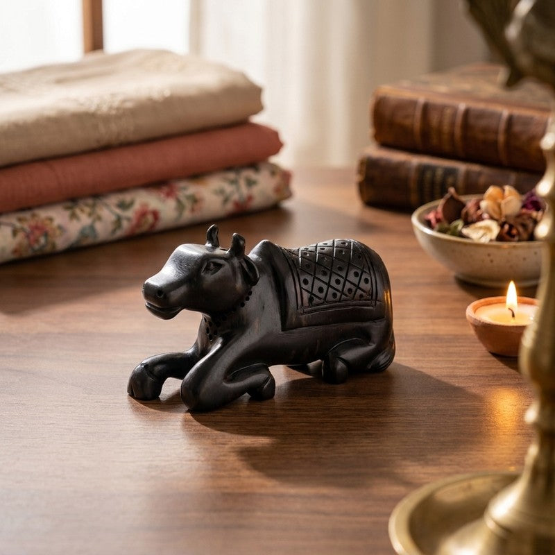 Shivansh Nandi Ebony Wood Idol