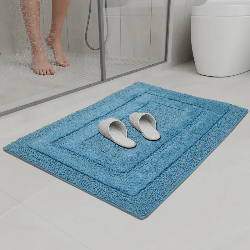 Aqualoom Anti skid Bath Mat  - Light Blue media 5