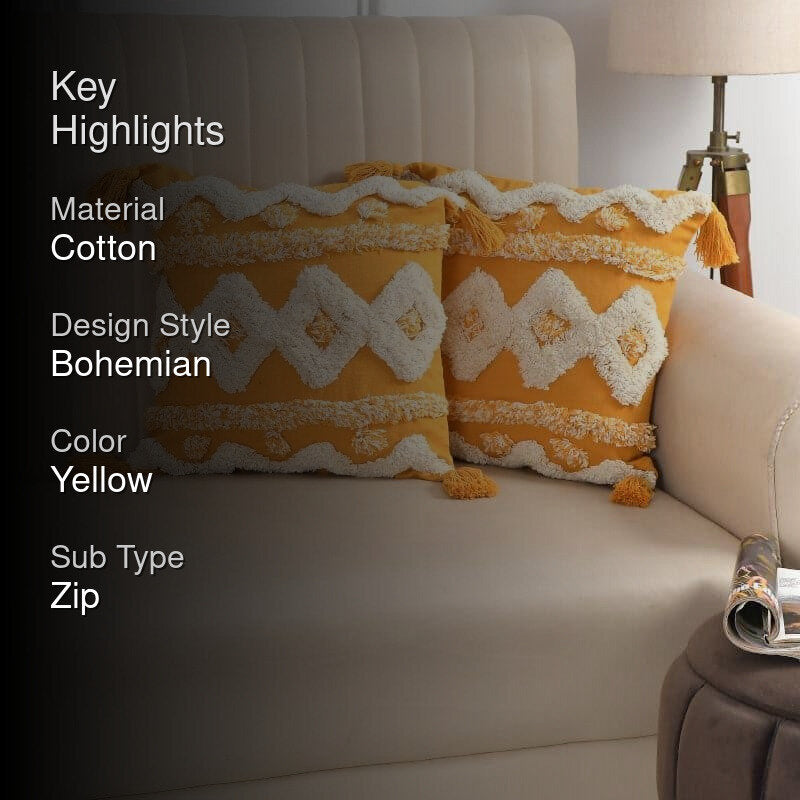 Driya Tufted Cushion Cover - Set Of Two media 2