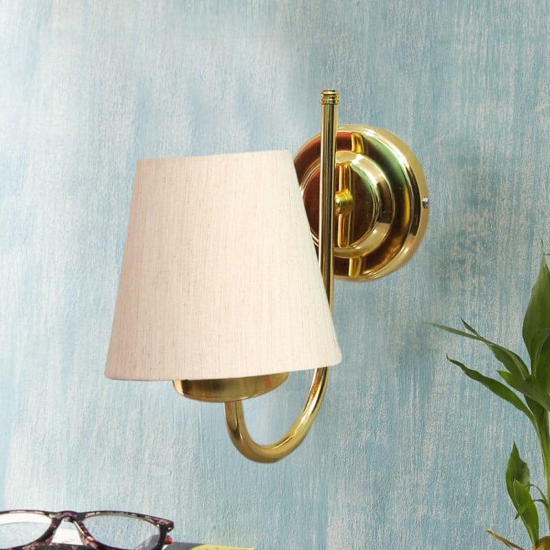 Galora Fabric & Metal Wall Lamp - Beige media 3