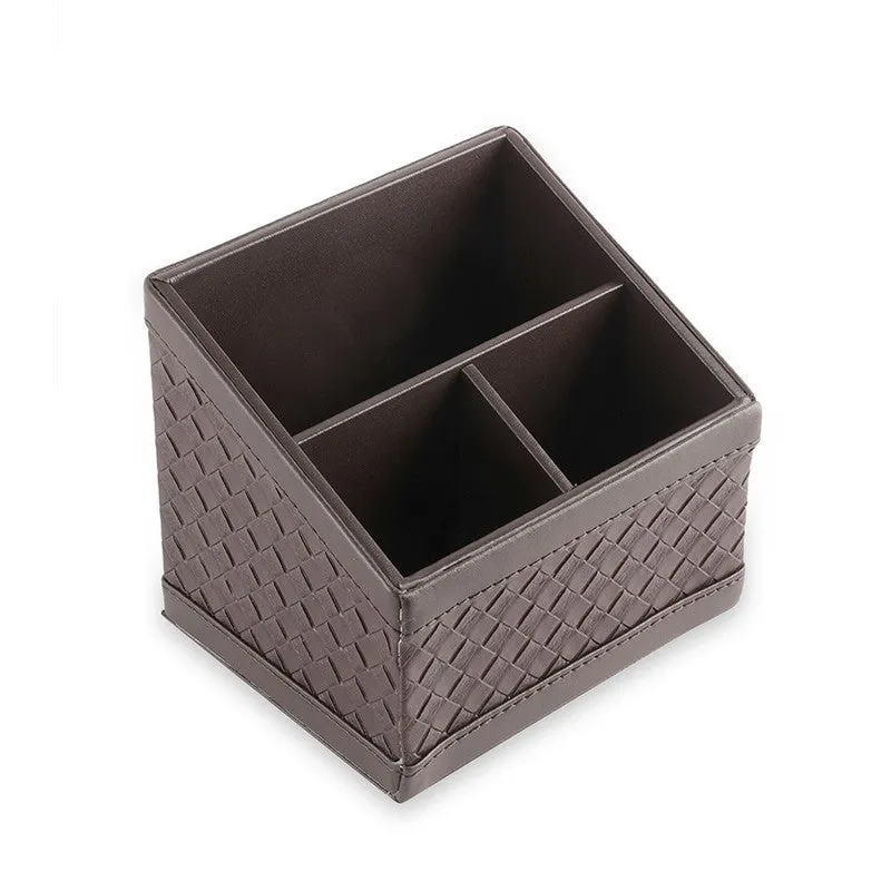 AarviDecor TaskTidy Faux Leather Desk Organizer media 5