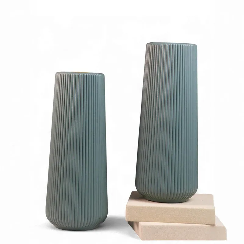 Verdant Line Vase - Set Of Two media 6