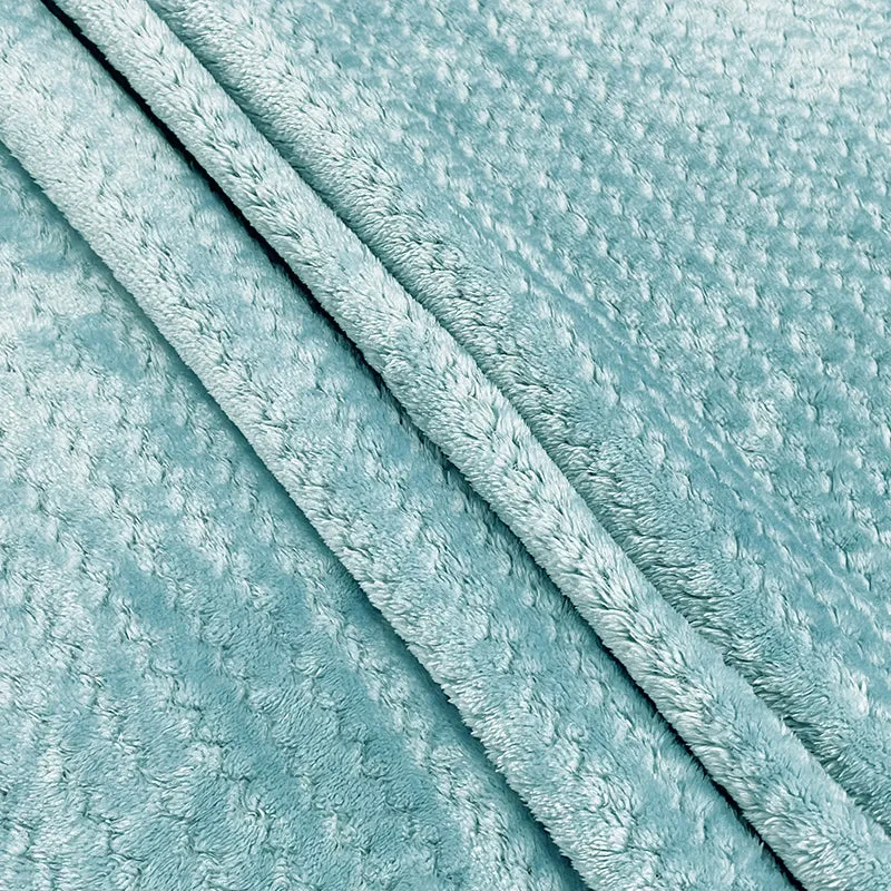 Swayam Seda Mink Blanket (Light Blue) - 240 GSM media 4