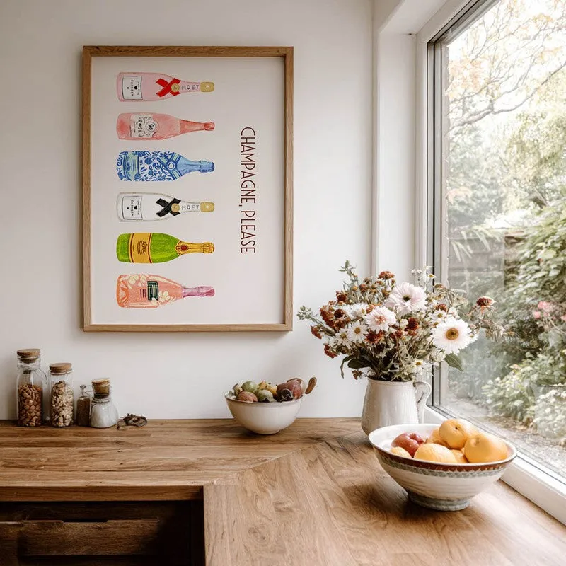 ChampagneBar Archival Canvas Wall Art - Brown media 7