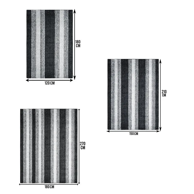 Line Tuft Anti Slip Carpet - Black media 8