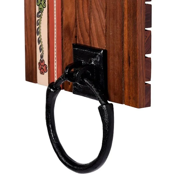 Yuva Ethnic Wooden Handcrafted Towel Hanger media 3