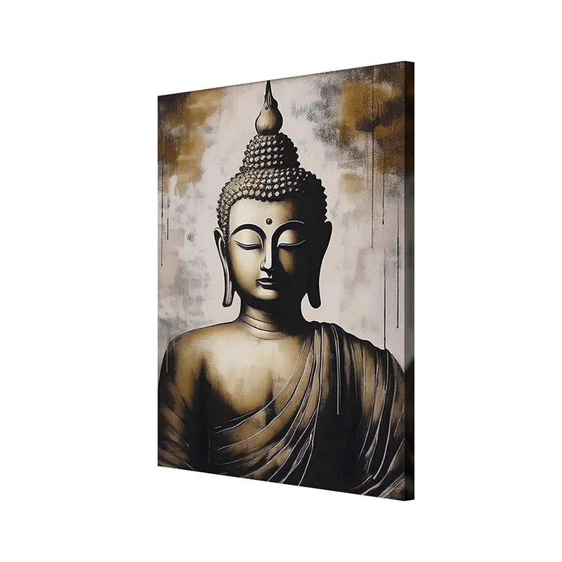 Mystical Buddha Wall Painting media 7