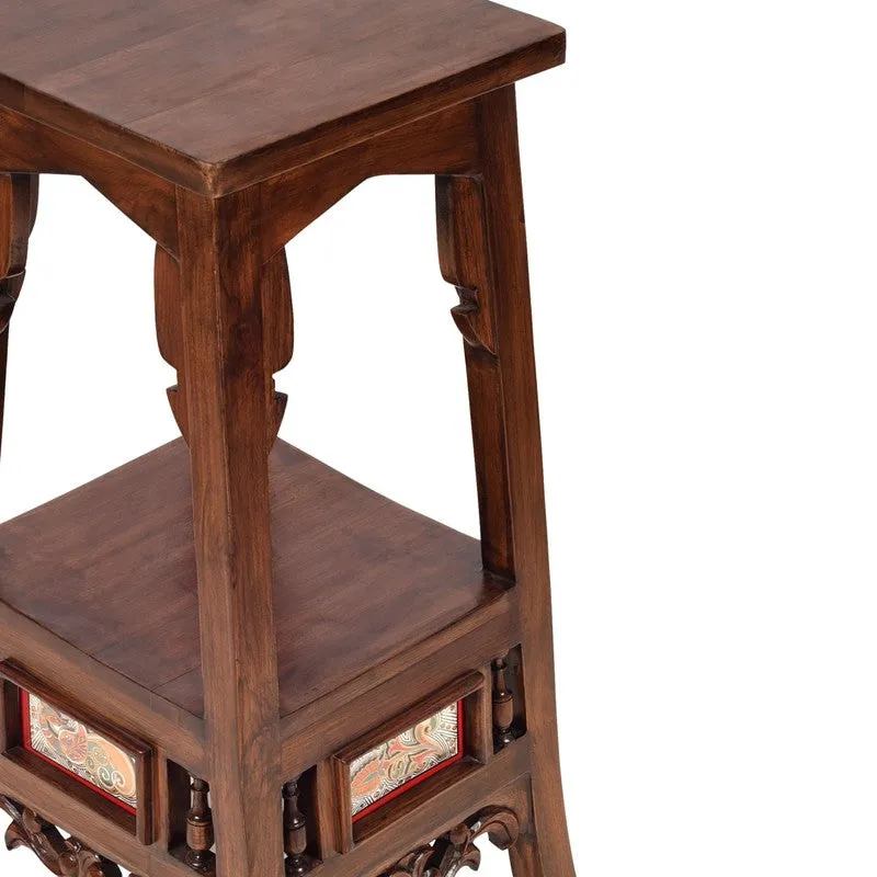 Sphinx Teak Wood Side Table media 6