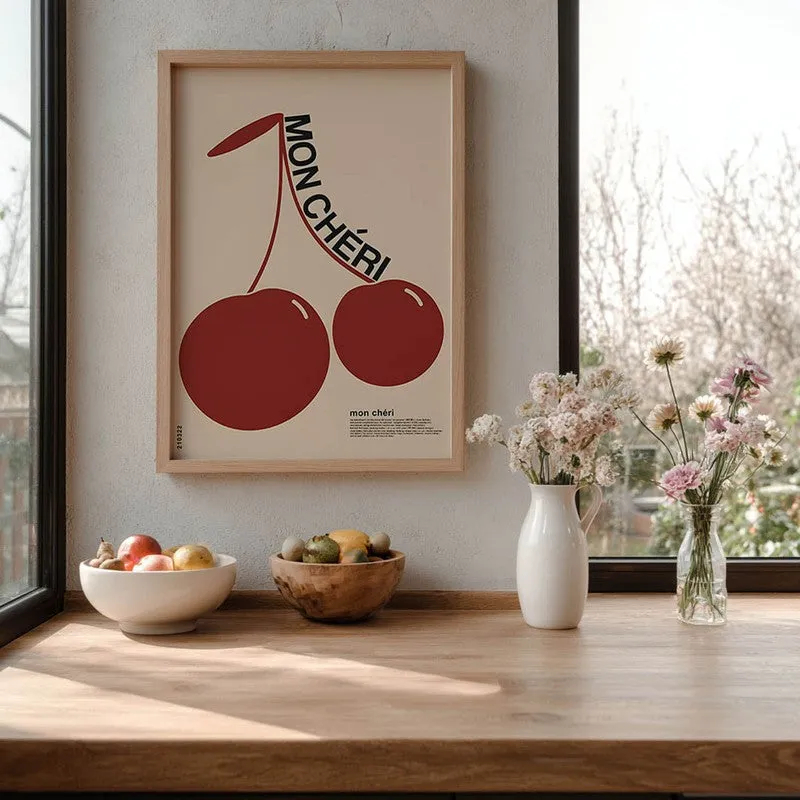 Mon Cheri Archival Canvas Wall Art - Brown media 6